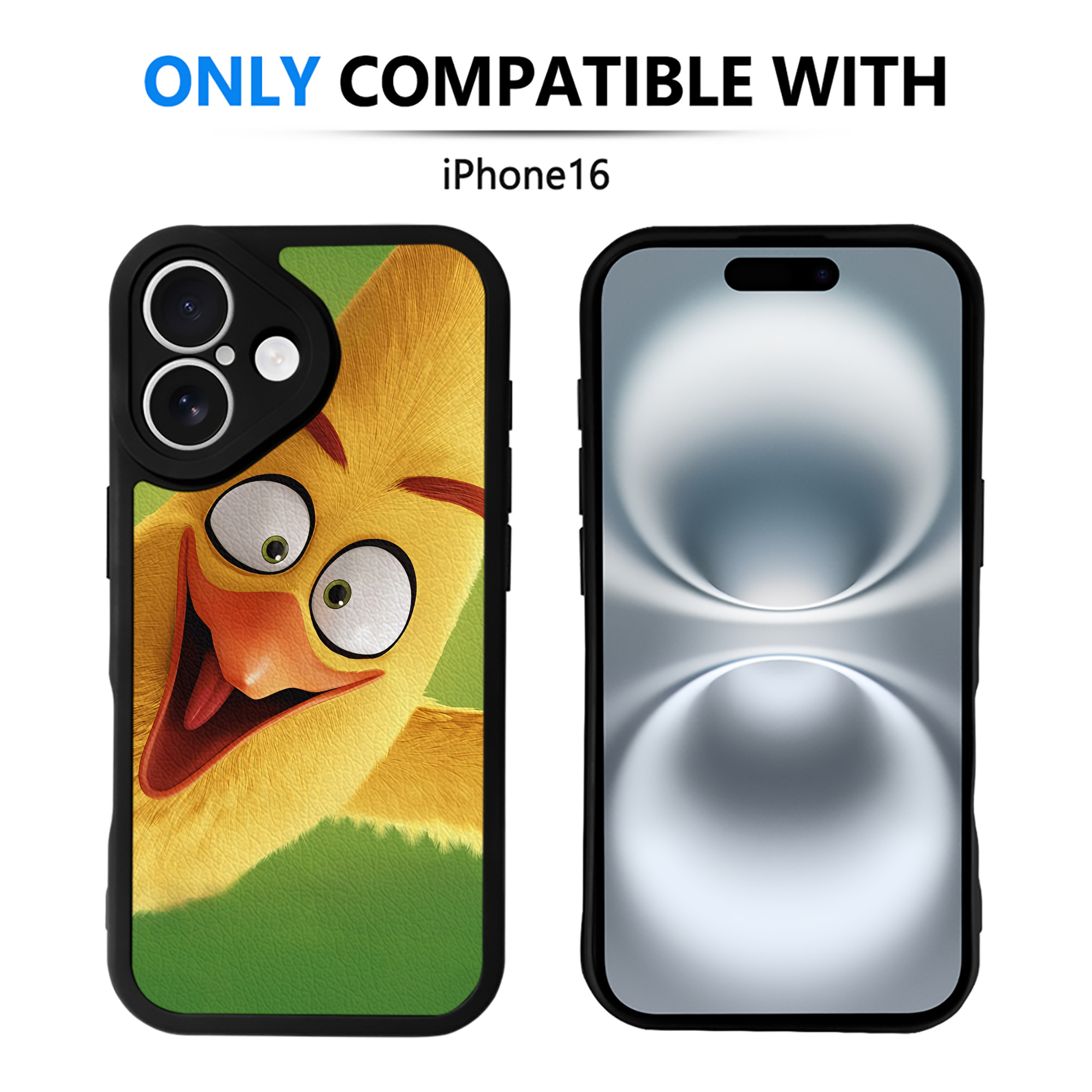 （画像用） Angry Birds アングリーバード 【iPhone 16シリーズ対応】シリコンスマホケース（レザー調） 材質：シリコン